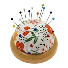 Wooden Pin Cushion - 2.8" / 7cm