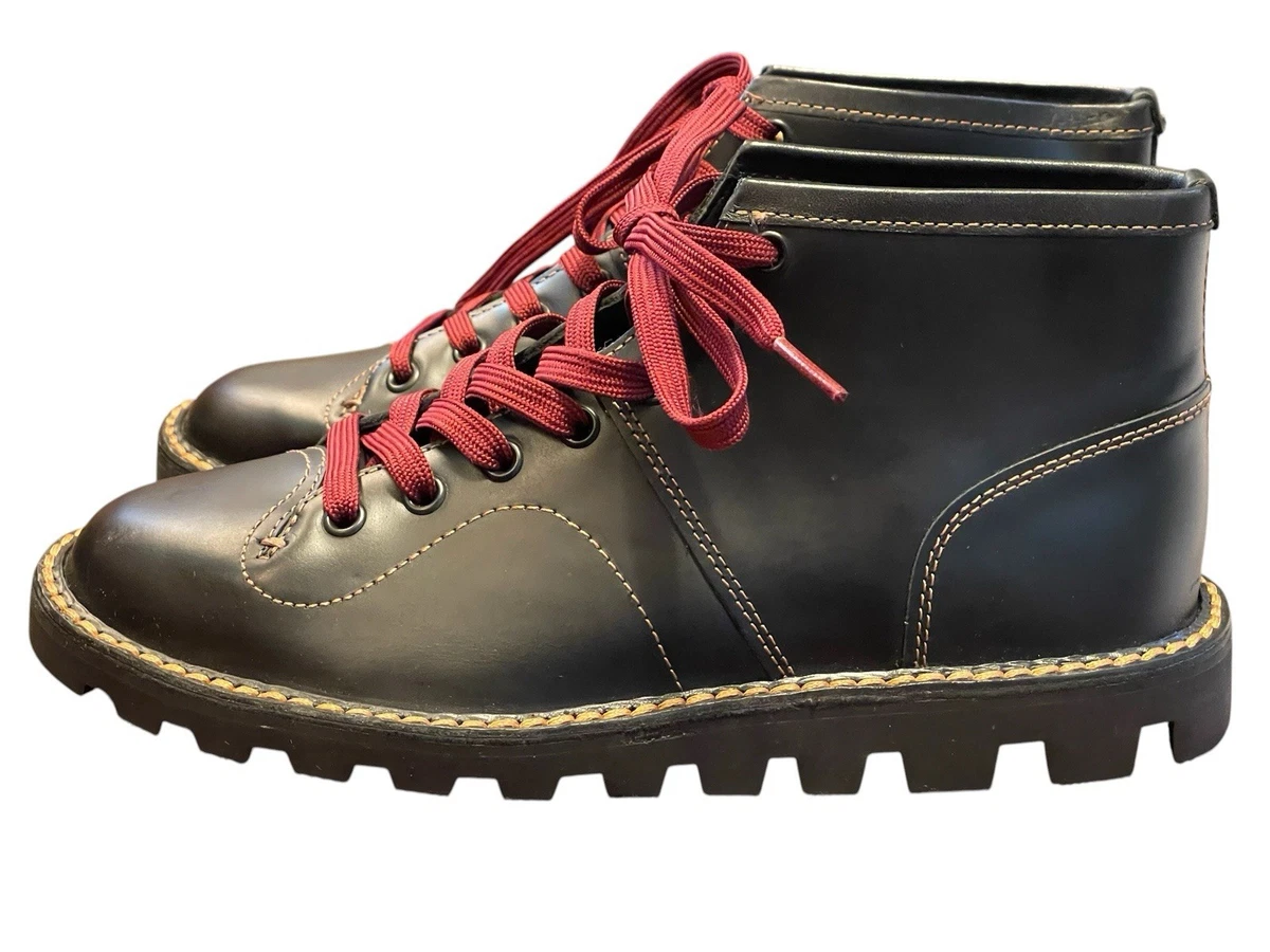 COACH Men\'s Banks Lace‎ Up Leather Boots Black Size 7.5D CP803 Business Casual Lens Boulder Boots in Navy Stout 13 main image 2