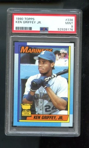 1990 Topps #336 Ken Griffey Jr. All-Star Rookie PSA 9 Graded Baseball Card MLB