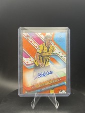 2024-25 Topps Finest UEFA - Orange Wave Auto -  Nico Schlotterbeck /25