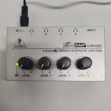 BEHRINGER Micro AMP HA400 4-CHANNEL STEREO HEADPHONE AMPLIFIER