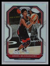 2021 Panini Prizm WNBA #44 Angel McCoughtry Silver Prizm Las Vegas Aces