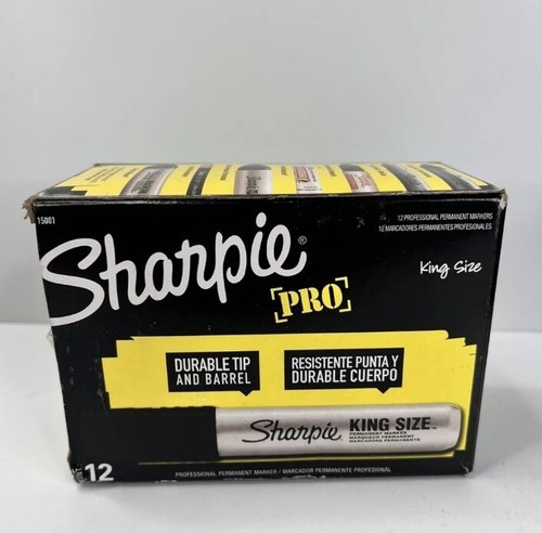 Sharpie PRO Permanentmarker Kingsize Meißelspitze schwarz 12 Kt. Box Neu