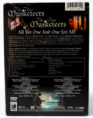 The Complete Three & Four Musketeers (2 DVD Set, 2003) Anchor Bay