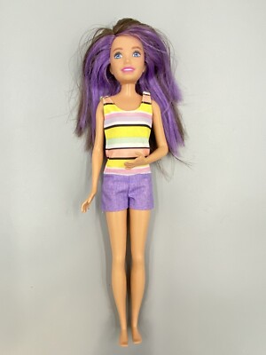Barbie Skipper Doll babysitters club brown/purple hair original outfit 2016