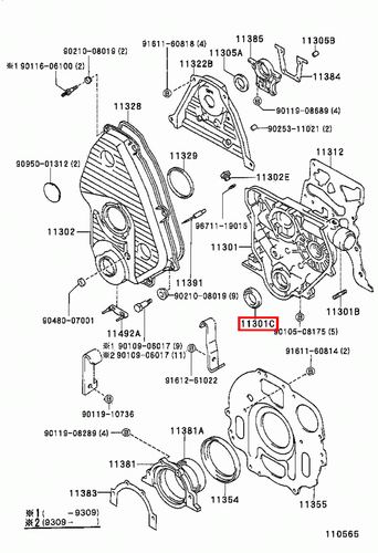 Genuine Hilux LN90 Hilux Surf LN130 2L Front Crankshaft Crank Oil Seal - Picture 3 of 20