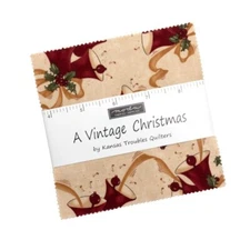 Moda A Vintage Christmas Charm Pack 42 5X5 in. Sq. Quilt Cotton Fabric