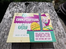 (6) vintage COOKY COOKIE CUTTERS for EASTER Brand New NEVER USED Made in the USA