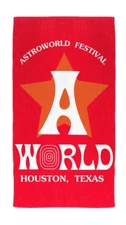 Travis Scott Astroworld Wish You Were Here Towel Red 2018 (93665-0040) One Size