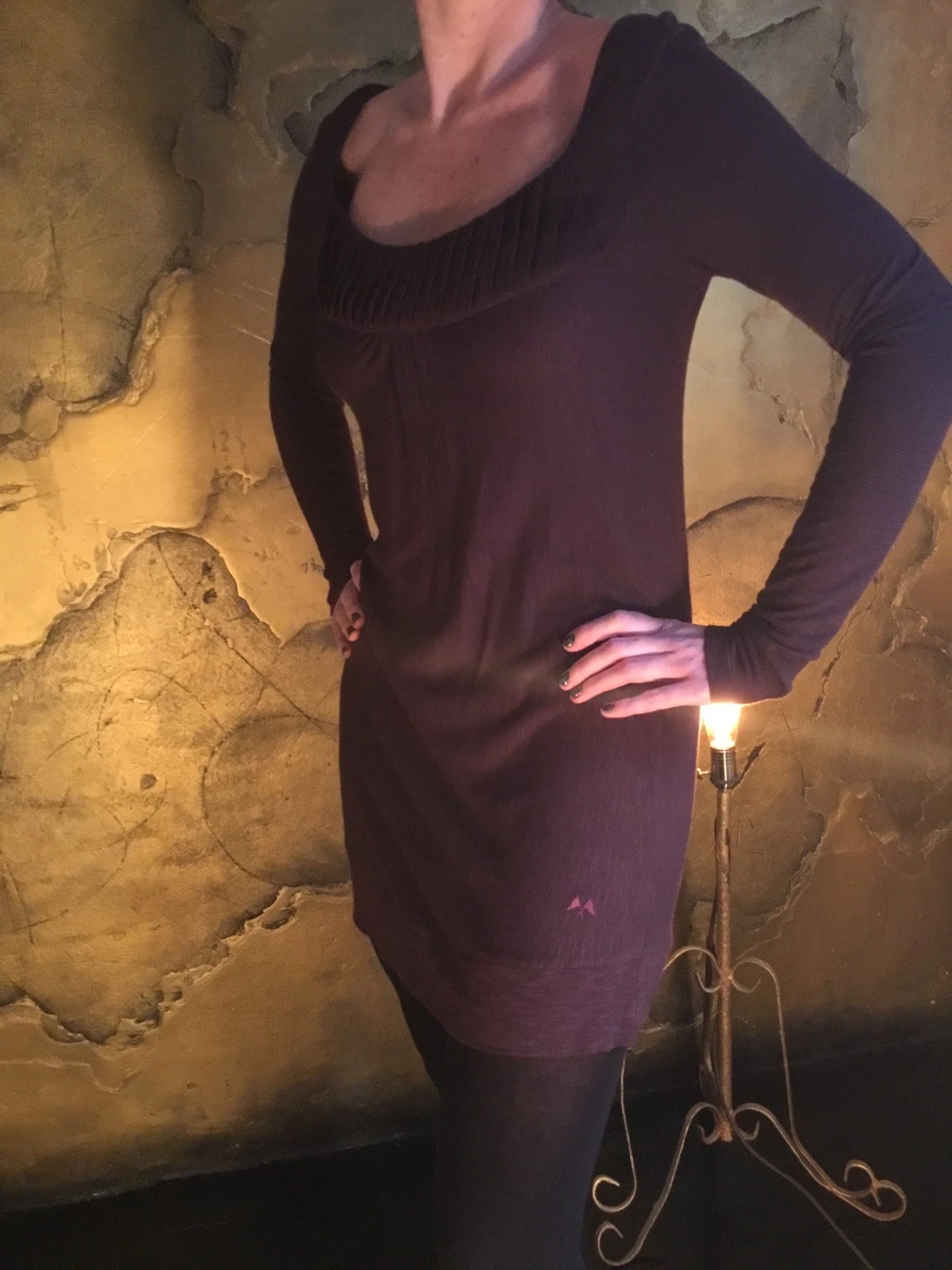 Top tunica da donna BN THOMAS BURBERRY taglia XS prezzo nuovo £195