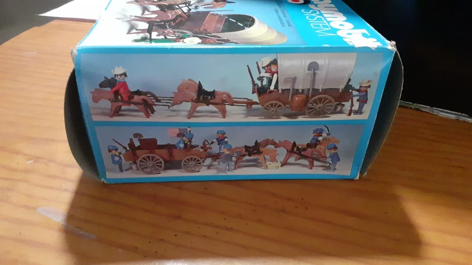 PLAYMOBIL Boite Western Chariot Bâché - Set 3243 - 1976 - Photo 2/4