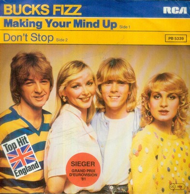 7'' Bucks Fizz/Making Your Mind Up (1981) D (Top Hit England)