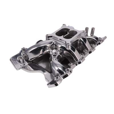 351C 5.8 Carb Intake Manifold Dual Plane Aluminum for Ford Cleveland V8 Polished