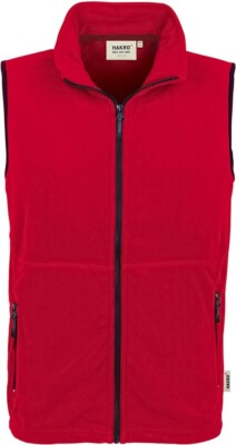 HAKRO Fleece Vest Toronto Red Men's #841 Size XS
