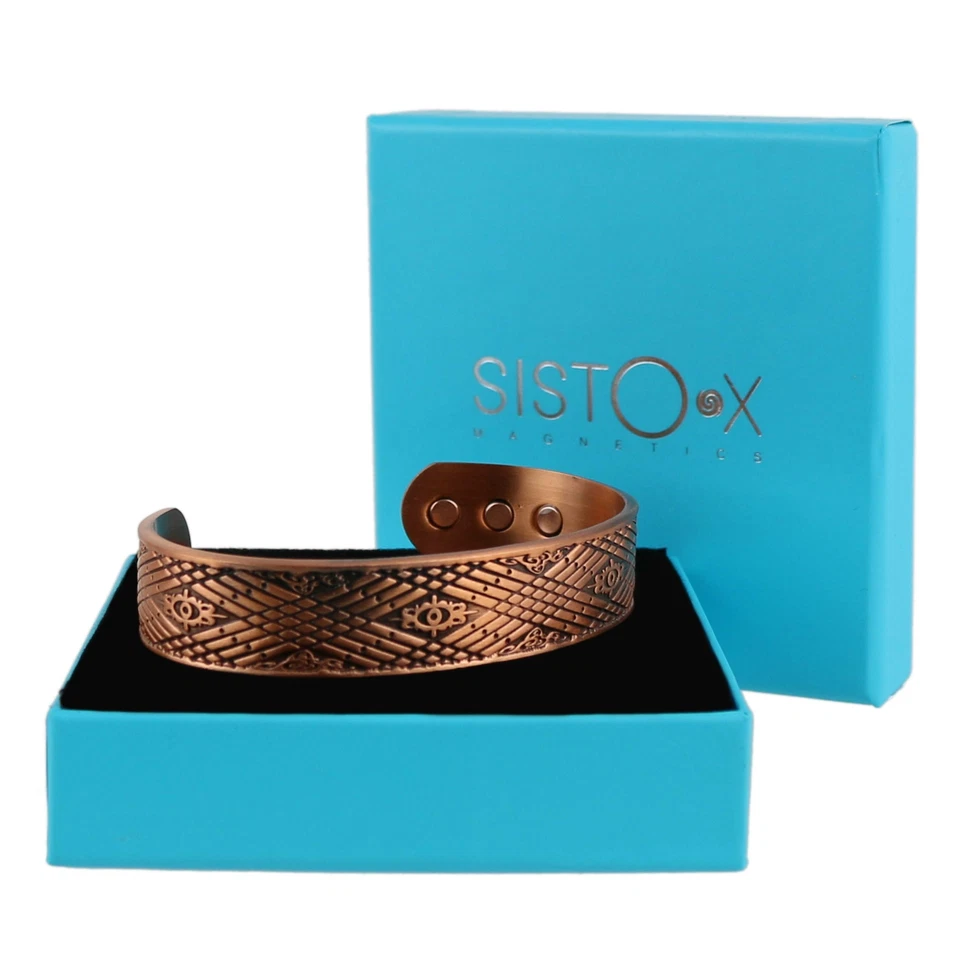 Kupfer Magnet Armband/Armreif keltisches Design 6 Magnete Gesundheit Seltene Erde NdFeB