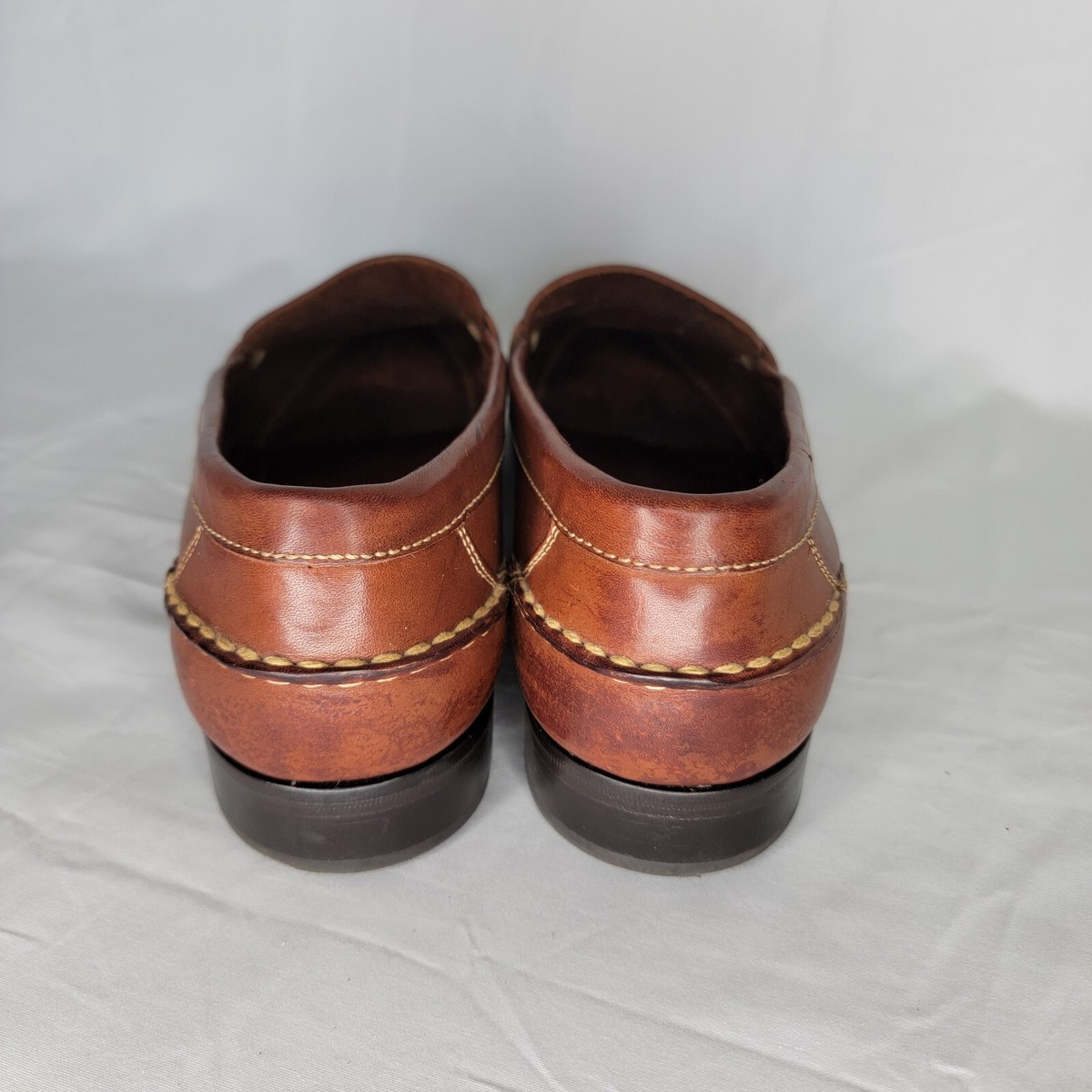Cole Haan loafer size 10 M made in Brazil Mens Brown Leather‎ Cole Haan Mens Leather Loafers Dress Shoes Gold Buckle  main image 3