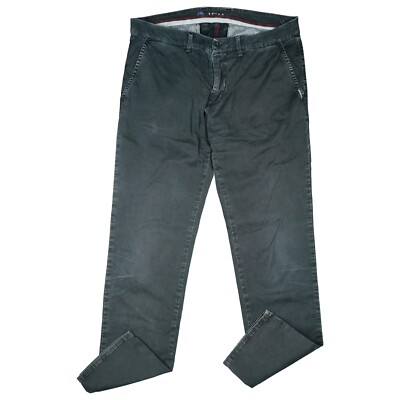 Modfitters Canarby Curtain Comfort Mens Jeans Chino Trousers Stretch W36 L32 Black