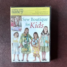 Sewing with Nancy DVD Sew Boutique for Kids Nancy Zieman with Amy Barickman NEW