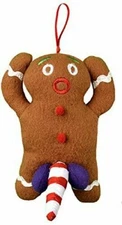 Adult Christmas Ornament-Dirty Talking Gingerbread Man Funny Naughty Classless
