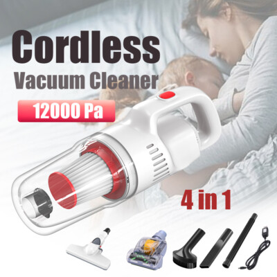 Cordless Stick Vacuum Cleaner 4-in-1 Handheld VAC HEPA 45 min Runtime Suction US