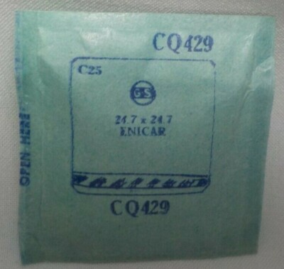ENICAR WATCH CRYSTAL REPLACEMENT PART CQ429 / 24.7 X 24.7 GS C25