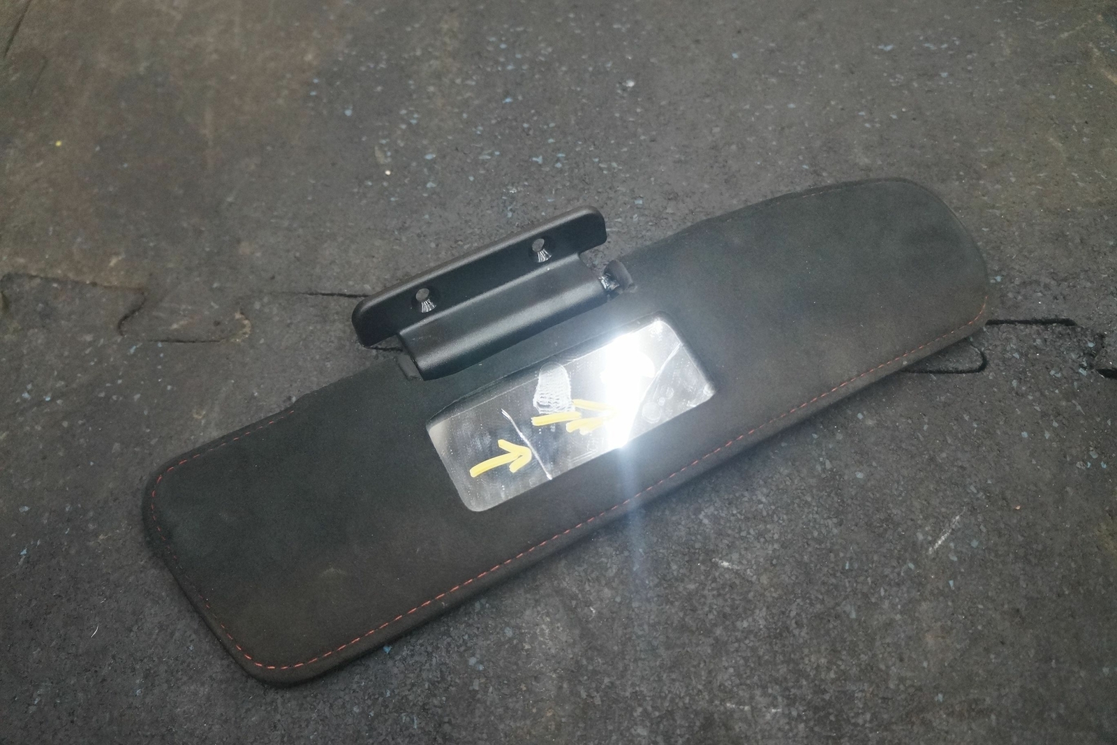 Right Passenger Sun Visor Shade Mirror Black OEM Ferrari California 2010 *Note*