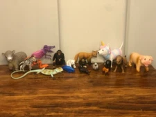 16 Rare Vintage Animal Figures - Schleich, Ankyo, Battat, K&M, Mojo, Yowie