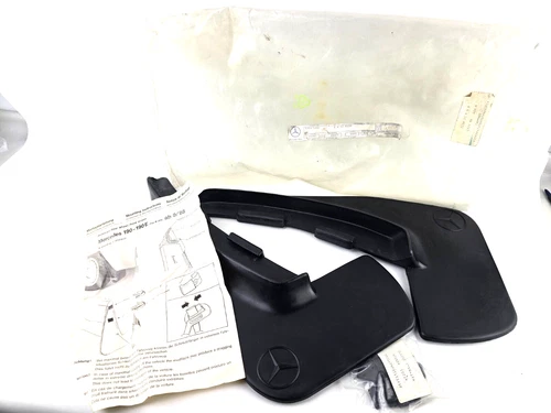NOS Genuine Mercerdes Benz W201 190E Rear Mudflap Accessory Kit w/ Hardware