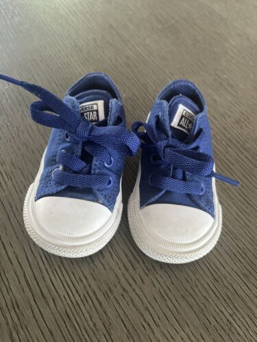 Converse Chuck Taylor All Star Toddler Unisex Shoe Bright Navy Classic Size 4 - Picture 1 of 6