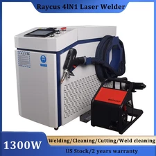1300W Raycus Laser Welder Laser Welding Cutting Cleaning Machine Handheld US