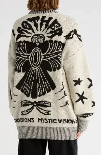 SUÉTER MADRE Denim The Biggie JUMPER Caída Larga Mystic Vision NUEVO Talla XS/S Foto 3 de 4