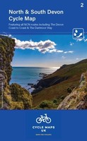 North And South Devon Cycle Map 2 Including The Devon Coast To Coast - G245Z