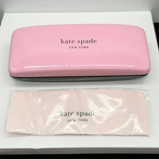 Kate Spade Hard Clamshell Eyeglasses Sunglasses Case Pink Green
