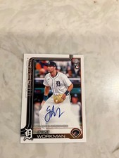 2025 Topps Update Gage Workman RC/AUTO #US118 Detroit Tigers