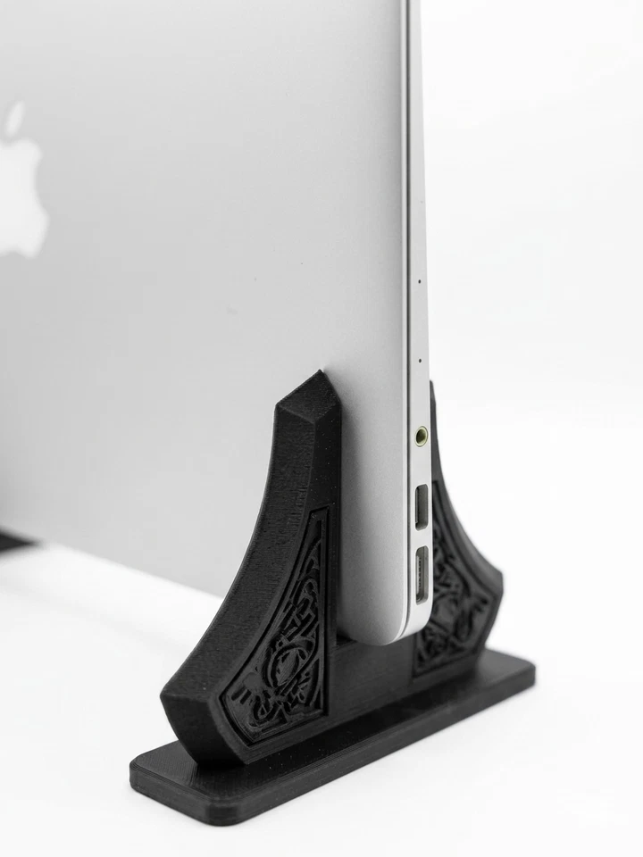 2x Soporte Vertical Portátil Estilo Vikingo - Laptop Stand 3D con Almohadillas P - Imagen 1 de 4