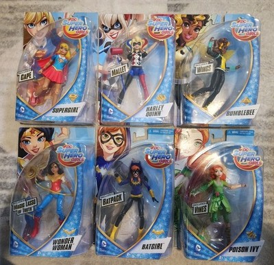DC Super Hero Girls 6'' Action Figures Lot / Set of 6 (First Figures) Mattel NIB