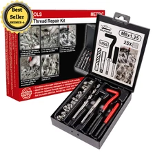 BILITOOLS M8x1.25 Thread Repair Kit HSS Drill Helicoil Repair Kit Metric........