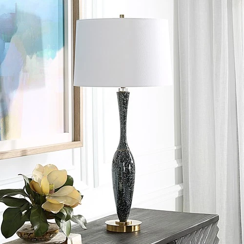 Uttermost Remy Polished Table Lamp - 33"H, Shade 10"H x 15"Dia. - Picture 3 of 6