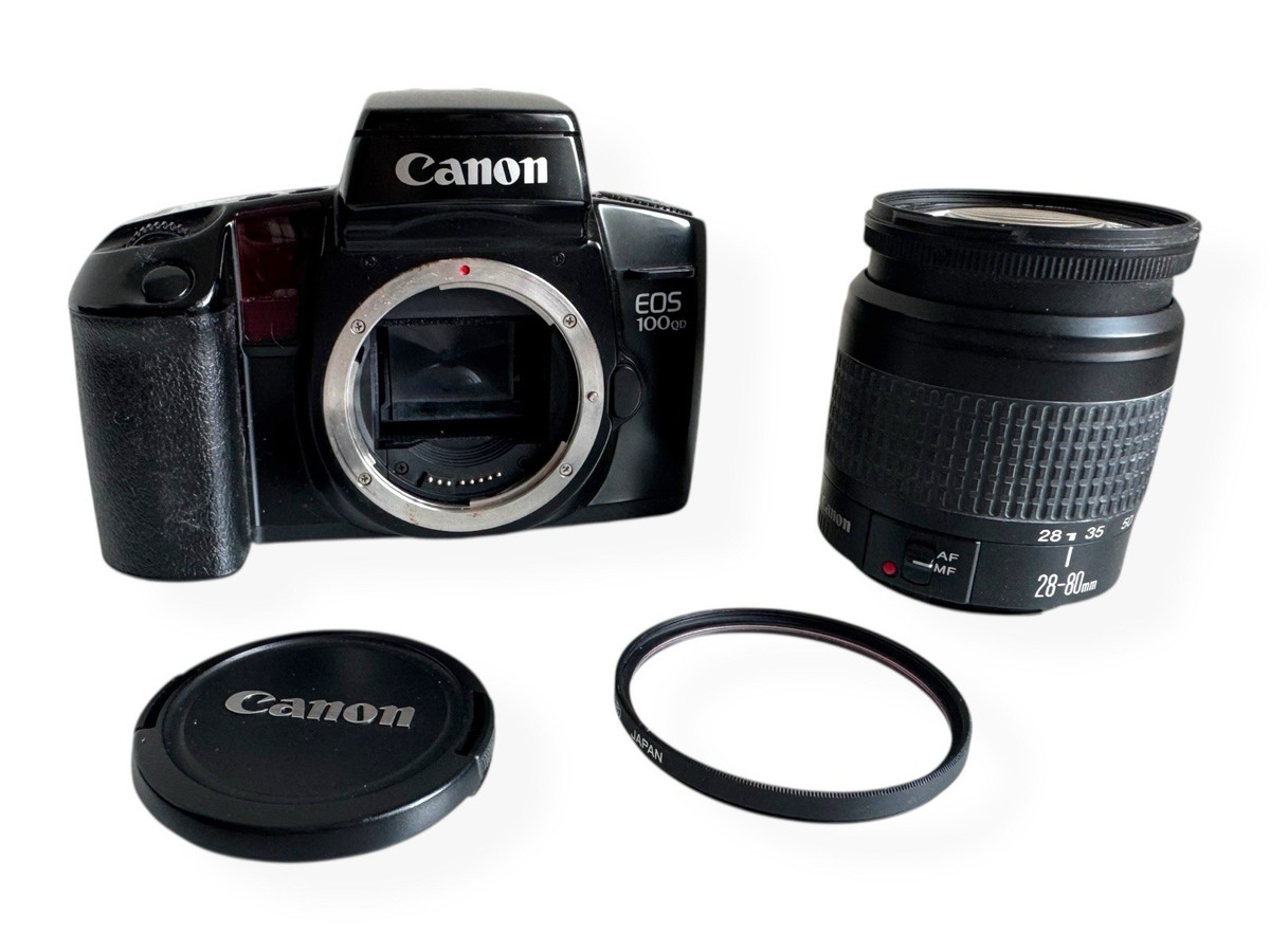 Canon EOS 100QD 35mm SLR Film Camera with Canon EF 28-80mm f/3.5