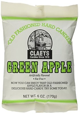 Claeys Old Fashioned Hard Candy Green Apple 6oz Bag