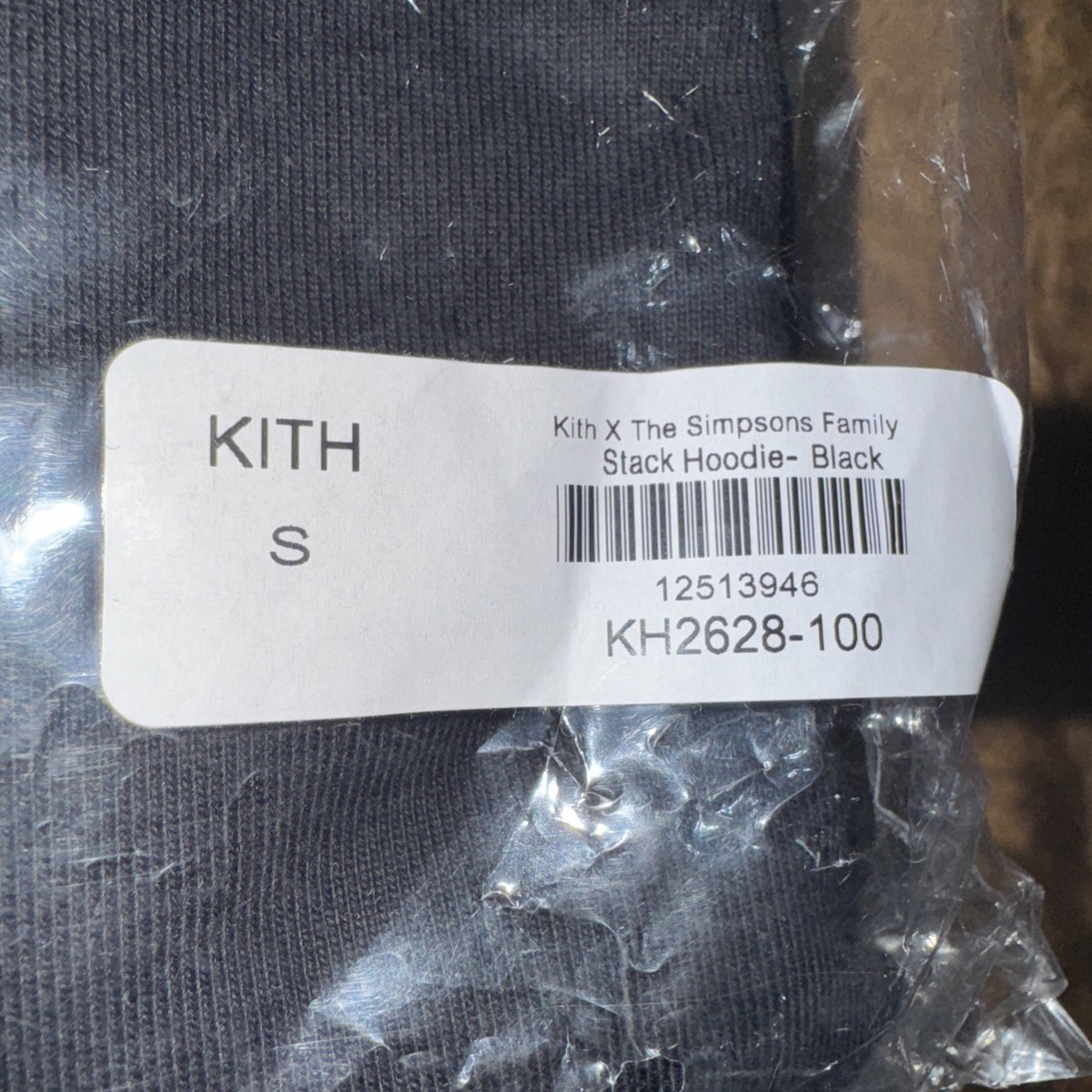Kith x The Simpsons Family Stack Hoodie Black Size S Brand New