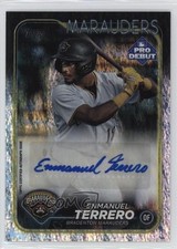 2024 Topps Pro Debut Sparkle Foil Auto 134/199 Enmanuel Terrero #PD-12 Auto sc8