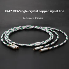 Enjoy HiFi XLR/RCA Cable Single  copper signal Line 24k Gold Plated Plug