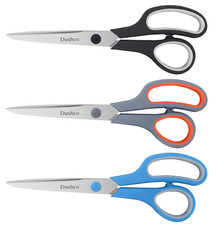 3-Pack Heavy Duty Scissors with Ultra Sharp Blades and Comfort Grip Home 8.5