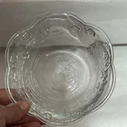 Vintage 1960's Anchor Hocking Savannah Clear Glass Flower Bowl