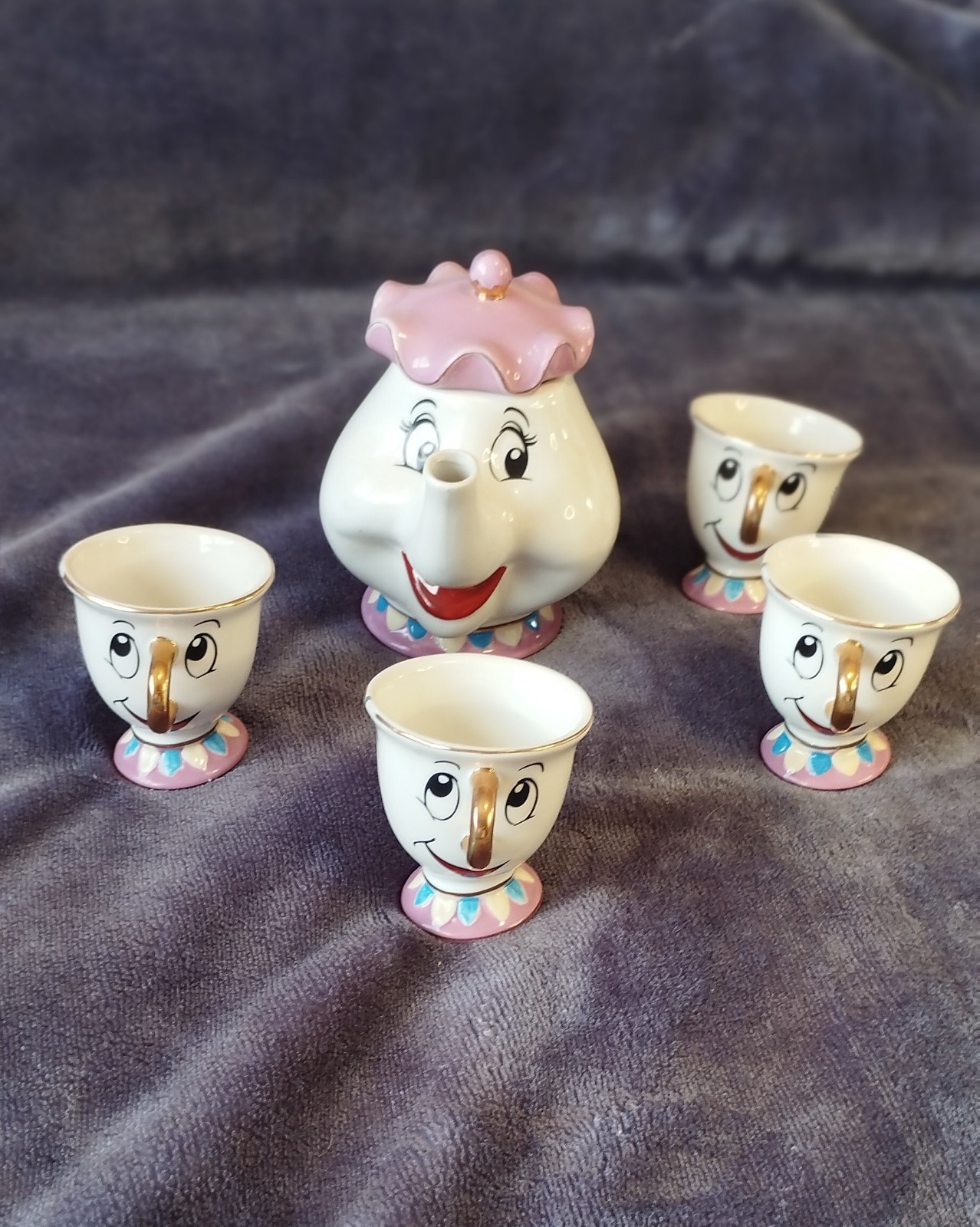 Tetera y tazas La Bella y La Bestia, Disney