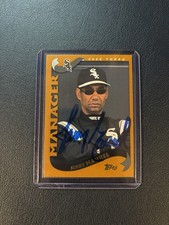 2002 Topps - Jerry Manuel #278 Signed