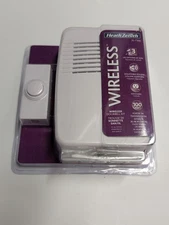 Heath Zenith WIRELESS Doorbell Kit SL-7366 Plug in Door Chime Kit White New