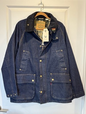 NWT Barbour x Levi's Denim Bedale Jacket XL Oversized Streetwear