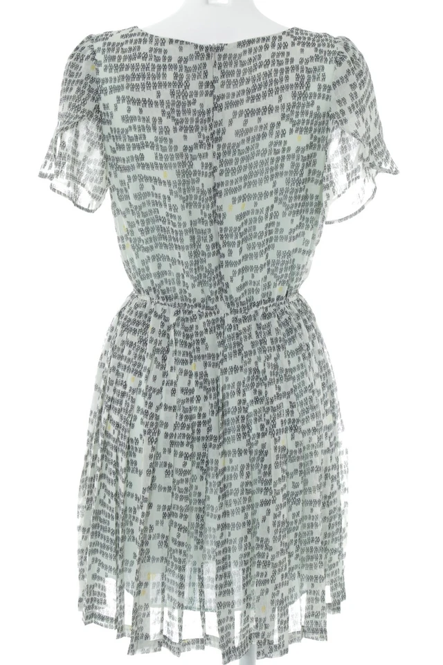 5 PREVIEW Kurzarmkleid Damen Kleid Gr. DE 40 graugrün-schwarz-blassgelb Elegant - Bild 2 von 4